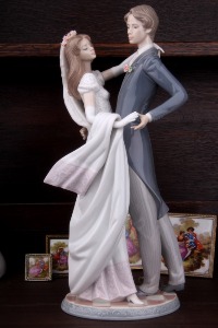 스페인야드로 Lladro 01001528 I Love You Truely 춤추는 커플 장식인형,야드로,영국찻잔