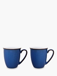 덴비 Denby Imperial Blue Mug Set, Set of 2, 350ml,야드로,영국찻잔
