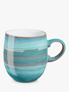 덴비 Denby Azure Coast Large Curve Mug, Blue, 400ml,야드로,영국찻잔